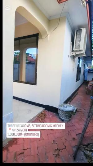 Nyumba ya vyumba vitatu inapangishwa Sinza Mori, Dar Es Salaam