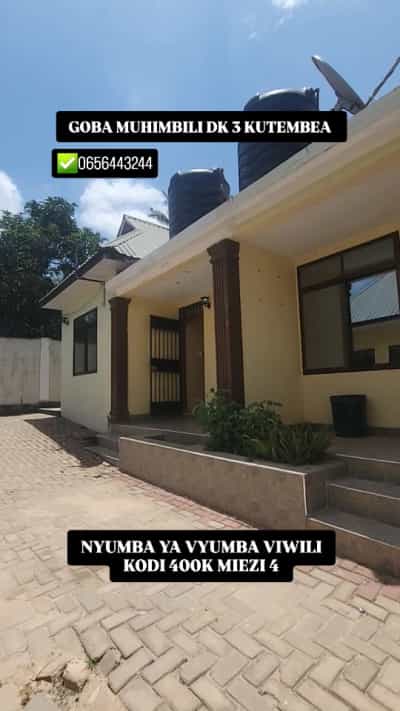 Apartment ya vyumba viwili inapangishwa Goba Muhimbili, Dar Es Salaam