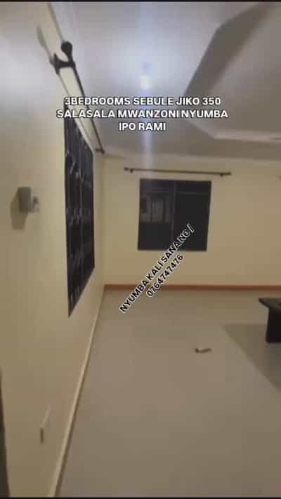 Nyumba ya vyumba vitatu inapangishwa Salasala Mwazoni, Dar Es Salaam