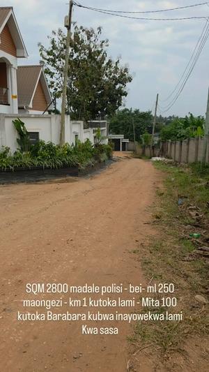 Residential Plot for Sale in Madale Polisi, Dar Es Salaam (2800 sqm) Residential Plot for Sale in Madale Polisi, Dar Es Salaam (2800 sqm)