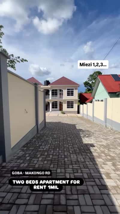 Apartment ya vyumba viwili inapangishwa Goba, Dar Es Salaam