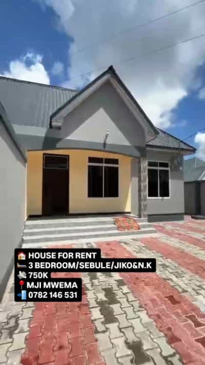 Nyumba ya vyumba vitatu inapangishwa Kigamboni Mji Mwema, Dar Es Salaam Nyumba ya vyumba vitatu inapangishwa Kigamboni Mji Mwema, Dar Es Salaam