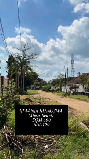Plot for sale in Mbezi Beach, Dar Es Salaam sqm 400