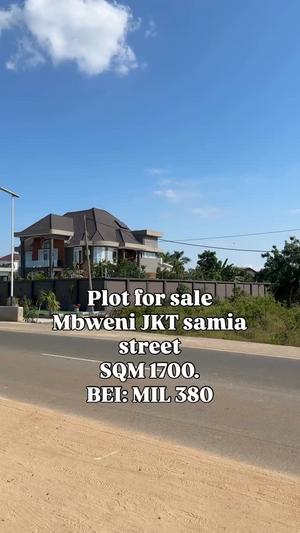 Plot for sale in Mbweni Jkt, Dar Es Salaam sqm 1700 Plot for sale in Mbweni Jkt, Dar Es Salaam sqm 1700