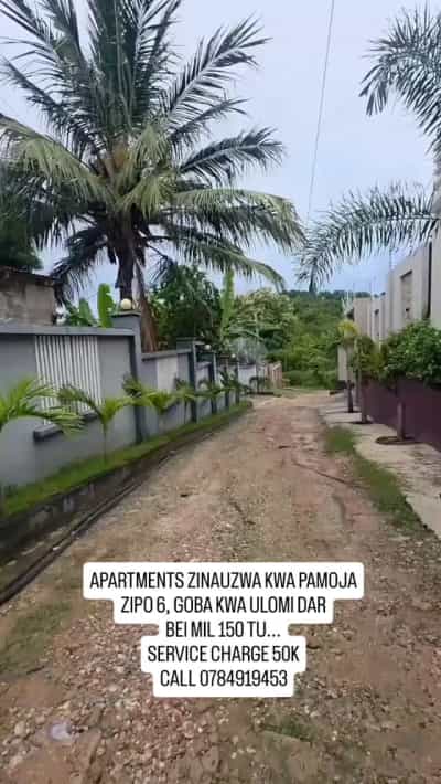 Apartment ya vyumba viwili inauzwa Goba Kwa Olomi, Dar Es Salaam