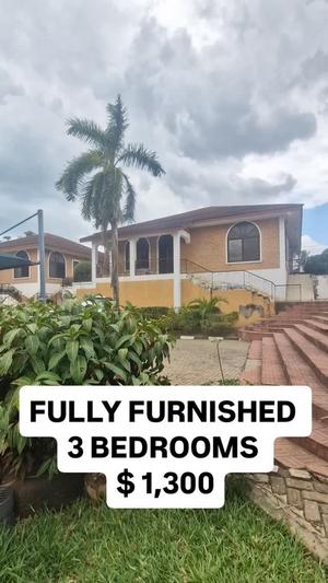 Nyumba (Furnished) ya vyumba vitatu inapangishwa Mikocheni, Dar Es Salaam