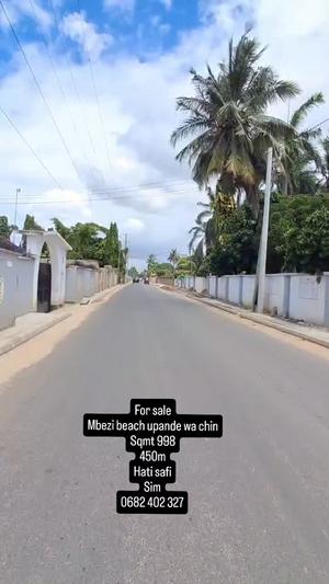 Kiwanja kinauzwa Mbezi Beach, Dar Es Salaam sqm 998