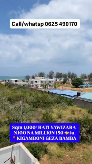 Beach Plots for Sale in Gezaulole, Dar Es Salaam (1000 sqm)