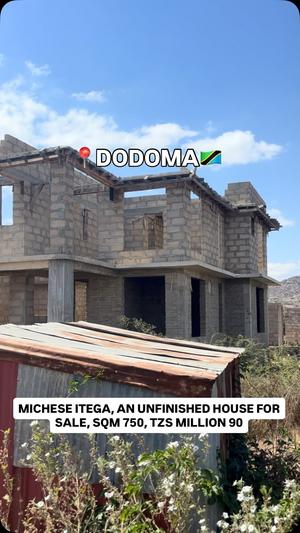 Nyumba ya vyumba vitano inauzwa Michese Itega, Dodoma (750 sqm)