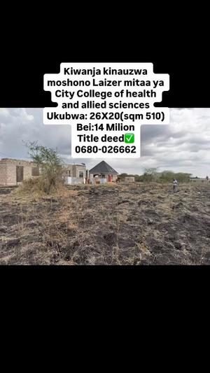 Kiwanja kinauzwa Moshono, Arusha sqm 510