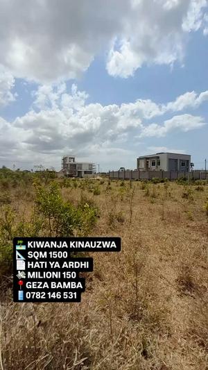 Residential Plot for Sale in Kigamboni Geza Ulole, Dar Es Salaam (1500 sqm)