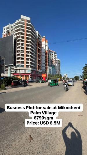 Kiwanja (Commercial Plot) kinauzwa Mikocheni Palm Village, Dar Es Salaam (6790 sqm)