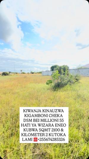 Kiwanja kinauzwa Kigamboni Cheka, Dar Es Salaam sqm 2100 Kiwanja kinauzwa Kigamboni Cheka, Dar Es Salaam sqm 2100