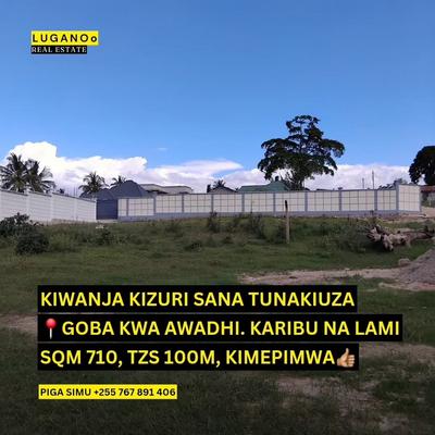 Plot for sale in Goba Kwa Awadhi, Dar Es Salaam sqm 710 Plot for sale in Goba Kwa Awadhi, Dar Es Salaam sqm 710