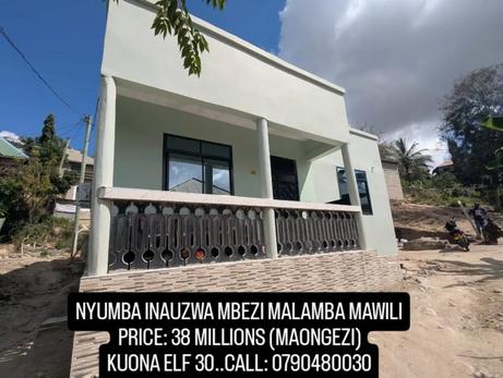 Nyumba ya vyumba viwili inauzwa Mbezi Maramba, Dar Es Salaam (300 sqm)