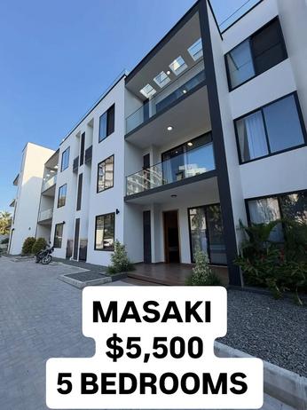 Nyumba ya vyumba vitano inapangishwa Masaki, Dar Es Salaam
