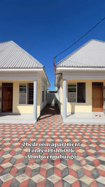 Apartment ya vyumba viwili inapangishwa Mbeweni Ubungo, Dar Es Salaam