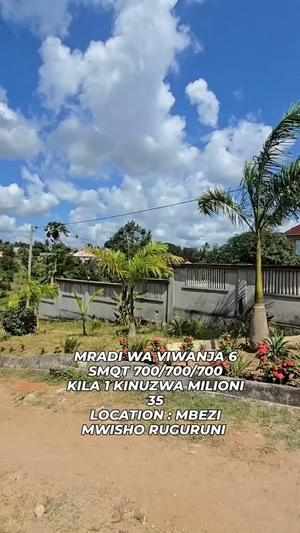 Plots for sale in Mbezi Mwisho Ruguruni, Dar Es Salaam sqm 700 Plots for sale in Mbezi Mwisho Ruguruni, Dar Es Salaam sqm 700