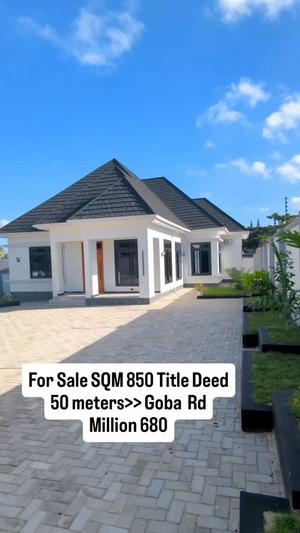 Nyumba ya vyumba vitano inauzwa Goba, Dar Es Salaam (850 sqm)