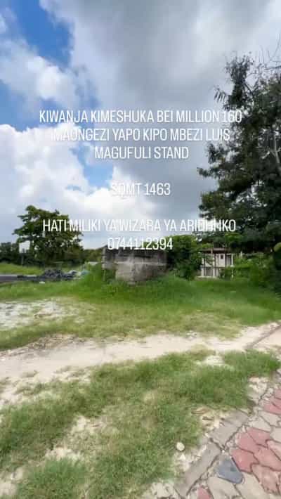 Kiwanja kinauzwa Mbezi Luis Magufuli Stand, Dar Es Salaam (1463 sqm)