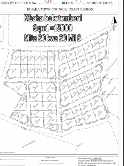 Residential Plot for Sale in Kibaha Maili 1 (Bokotemboni), Pwani (400 sqm)