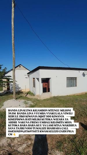 Nyumba ya vyumba viwili inauzwa Kigamboni Mtengu, Dar Es Salaam