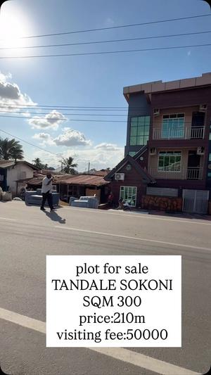 Residential Plot for Sale in Tandale Sokoni, Dar Es Salaam (300 sqm)
