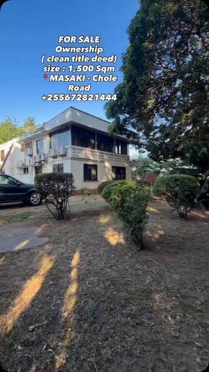 Kiwanja (Residential/Commercial) kinauzwa Masaki, Dar Es Salaam (1500 sqm)