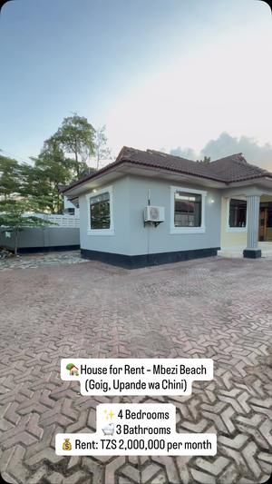 4 Bedrooms House for Rent in Mbezi Beach, Dar Es Salaam 4 Bedrooms House for Rent in Mbezi Beach, Dar Es Salaam