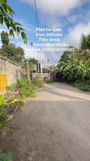 Kiwanja kinauzwa Kinondoni Studio, Dar Es Salaam sqm 300