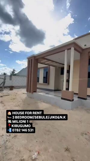 Nyumba ya vyumba vitatu inapangishwa Kibugumo, Kigamboni, Dar Es Salaam