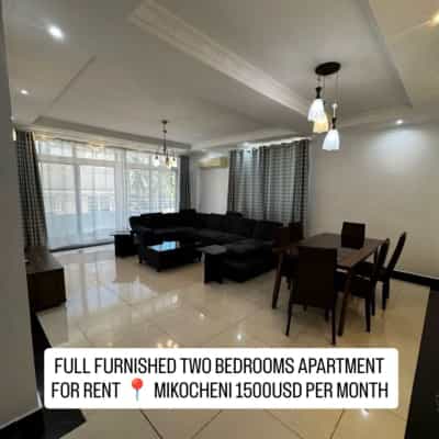 Apartment (Furnished) ya vyumba viwili inapangishwa Mikocheni, Dar Es Salaam