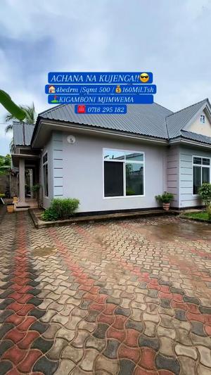 Nyumba ya vyumba vinne inauzwa Kigamboni Ungindoni (Mjimwema), Dar Es Salaam (500 sqm) Nyumba ya vyumba vinne inauzwa Kigamboni Ungindoni (Mjimwema), Dar Es Salaam (500 sqm)