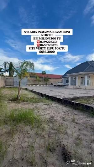 Kiwanja kinauzwa Kijichi, Dar Es Salaam sqm 2000