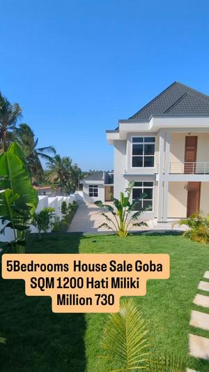 Nyumba ya vyumba vinne inauzwa Goba Center, Dar Es Salaam (1200 sqm)