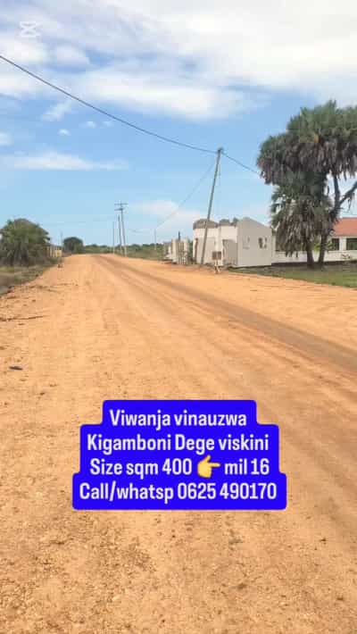 Kiwanja kinauzwa Kigamboni Dege viskini, Dar Es Salaam (400 sqm)