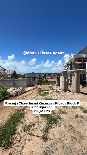 Kiwanja kinauzwa Kigamboni Kibada, Dar Es Salaam sqm 800 Kiwanja kinauzwa Kigamboni Kibada, Dar Es Salaam sqm 800