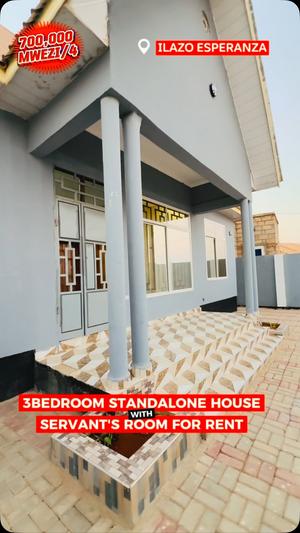 Nyumba ya vyumba vitatu inapangishwa Ilazo, Dodoma