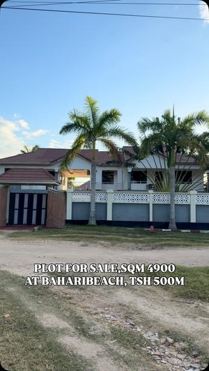 Kiwanja kinauzwa Baharibeach, Dar Es Salaam sqm 4900 Kiwanja kinauzwa Baharibeach, Dar Es Salaam sqm 4900