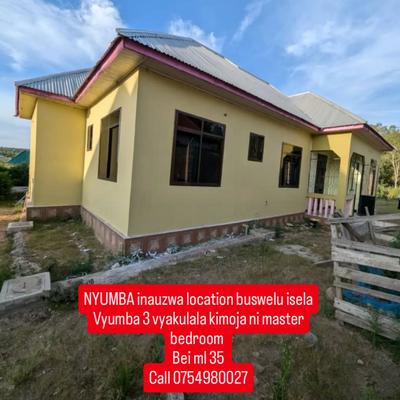 Nyumba ya vyumba vitatu inauzwa Buswelu Isela, Mwanza (650 sqm)