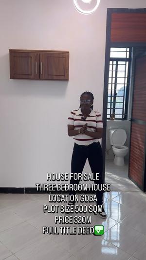 Nyumba ya vyumba vitatu inauzwa Goba Kwa Robart, Dar Es Salaam (500 sqm)