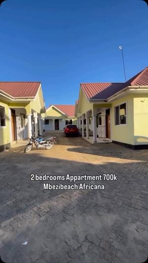 Apartment ya vyumba viwili inapangishwa Mbezi Beach Africana, Dar Es Salaam