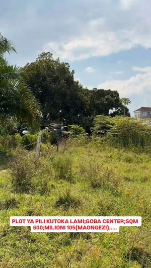 Residential Plot for Sale in Goba Center, Dar Es Salaam (600 sqm)