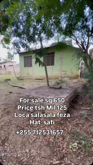 Kiwanja kinauzwa Salasala Feza, Dar Es Salaam sqm 650 Kiwanja kinauzwa Salasala Feza, Dar Es Salaam sqm 650