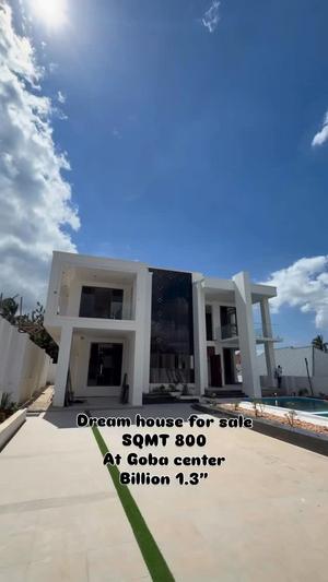 Nyumba ya vyumba vinne inauzwa Goba Center, Dar Es Salaam (800 sqm)