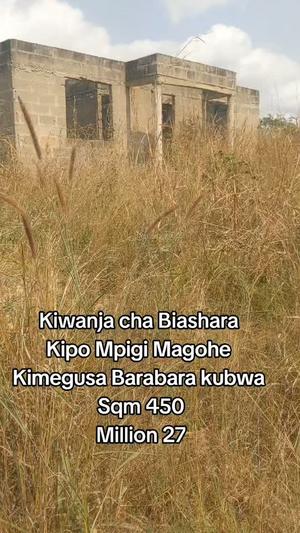 Kiwanja (Commercial Plot) kinauzwa Mbezi Mpigi Magohe, Dar Es Salaam (500 sqm) Kiwanja (Commercial Plot) kinauzwa Mbezi Mpigi Magohe, Dar Es Salaam (500 sqm)