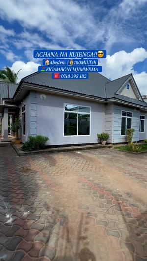 Nyumba ya vyumba vinne inauzwa Kigamboni Ungindoni, Dar Es Salaam (500 sqm) Nyumba ya vyumba vinne inauzwa Kigamboni Ungindoni, Dar Es Salaam (500 sqm)