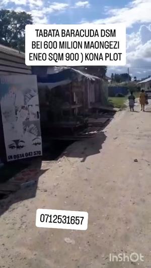 Kiwanja kinauzwa Tabata Baracuda, Dar Es Salaam (900 sqm)
