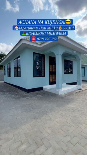 2 Bedrooms House/Apartment for sale in Kigamboni Mjimwema, Dar Es Salaam