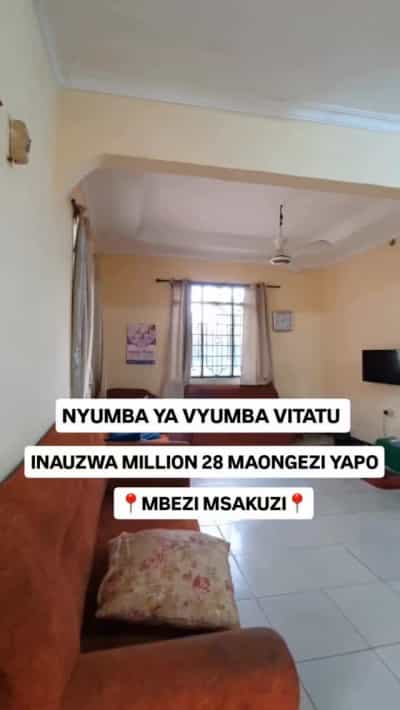 Nyumba ya vyumba vitatu inauzwa Makabe Msakuzi, Dar Es Salaam (400 sqm)